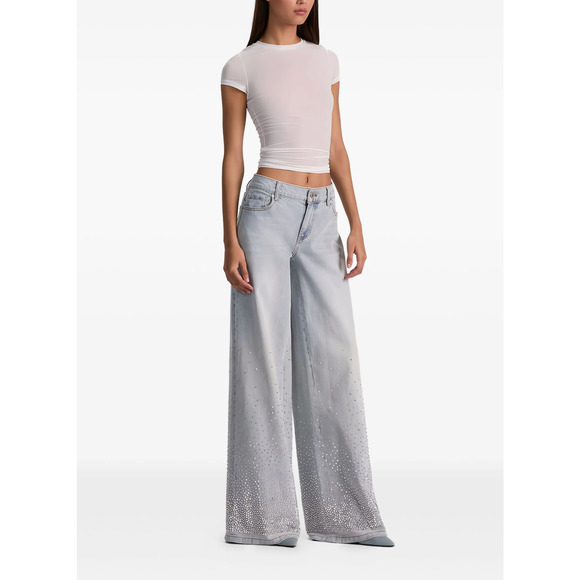 Alice + Olivia Amazing Embellished Jean 28 - Picture 1 of 13